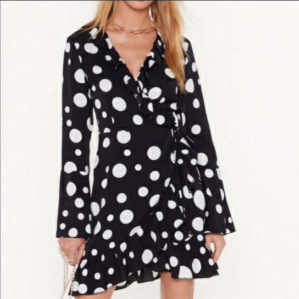 Beautiful black and white skater dress